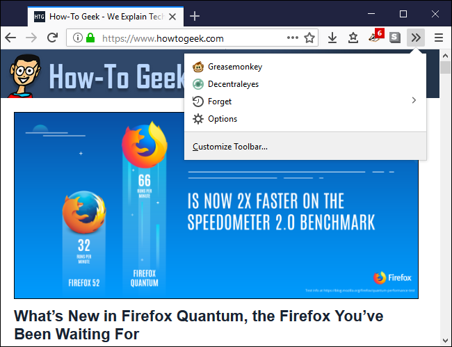 Techdevian Firefox Quantumの新しいインターフェースをカスタマイズする方法