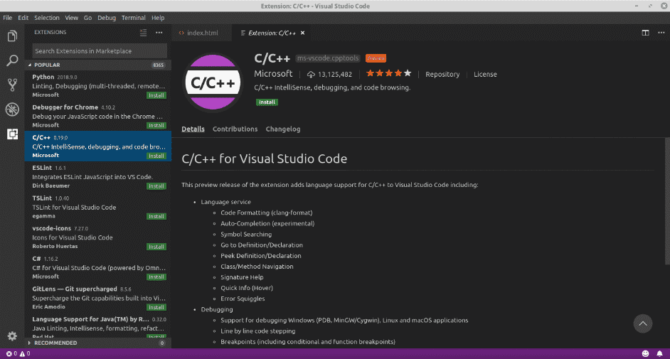 install visual studio code ubuntu from terminal