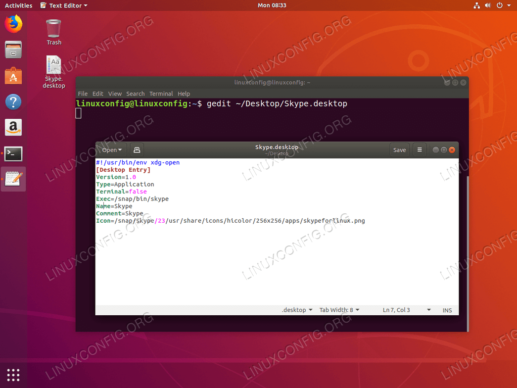 Goto Linux Com Ubuntu 18 04 Bionic Beaver Linuxでデスクトップショートカットランチャーを作成する方法