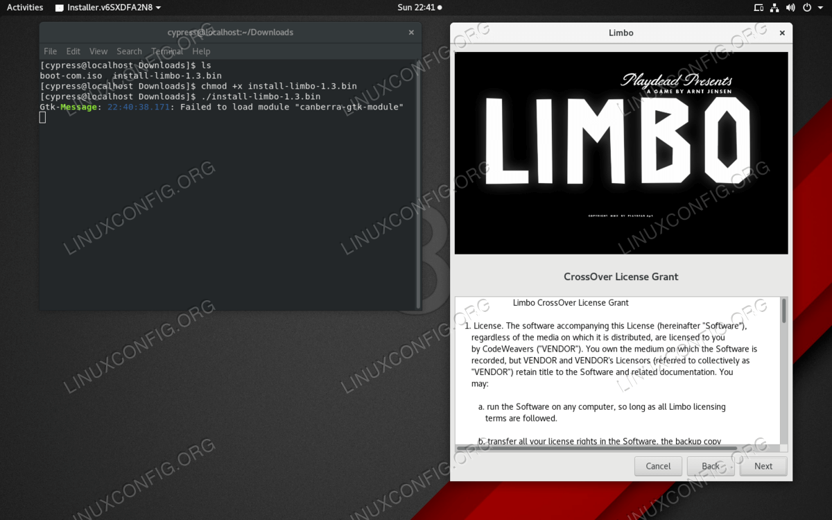 Goto Linux Com Rhel 8 Centos 8 Linuxにbinファイルをインストールする方法