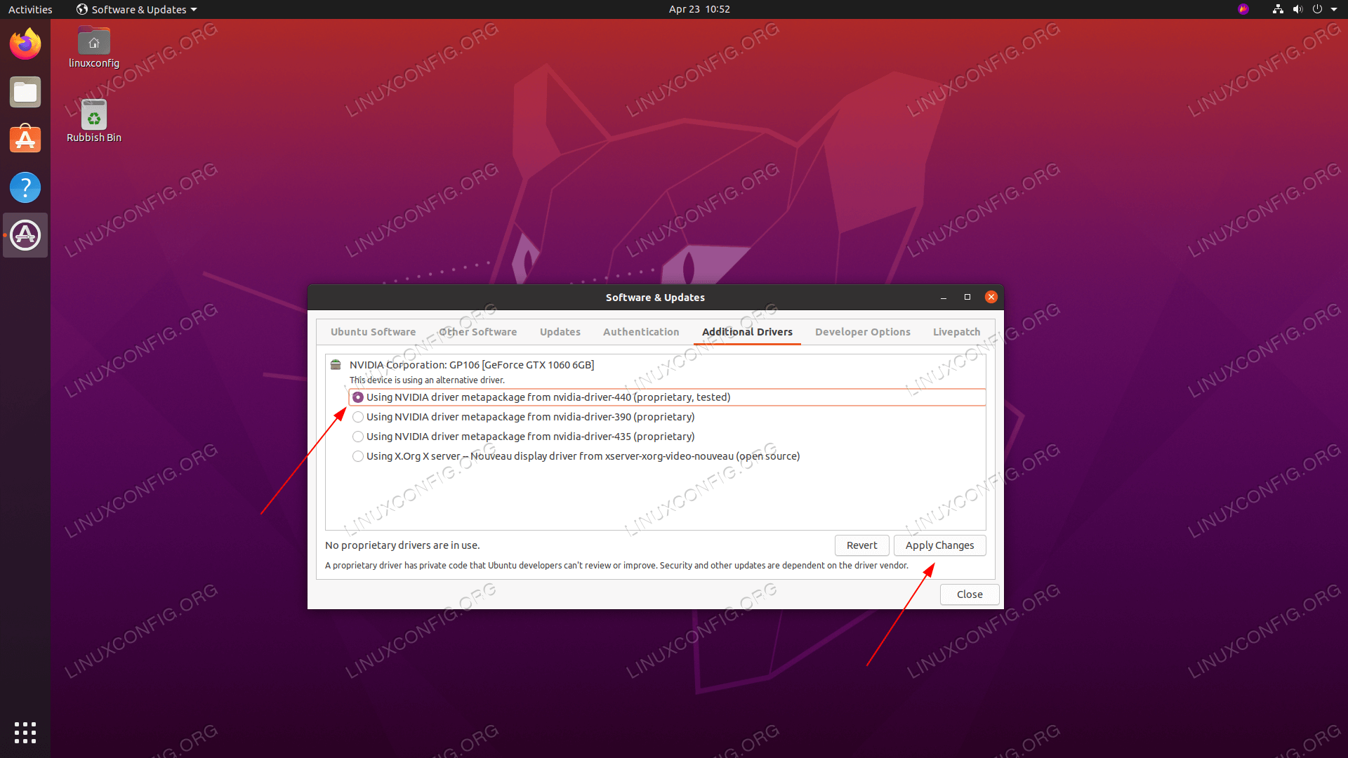 Goto Linux Com 如何在ubuntu 04 Focal Fossa Linux上安装nvidia驱动程序