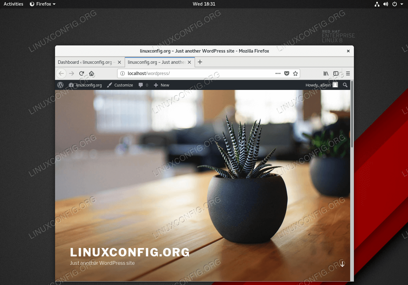 Goto Linux Com Rhel 8 Centos 8 Linuxにwordpressをインストールする方法